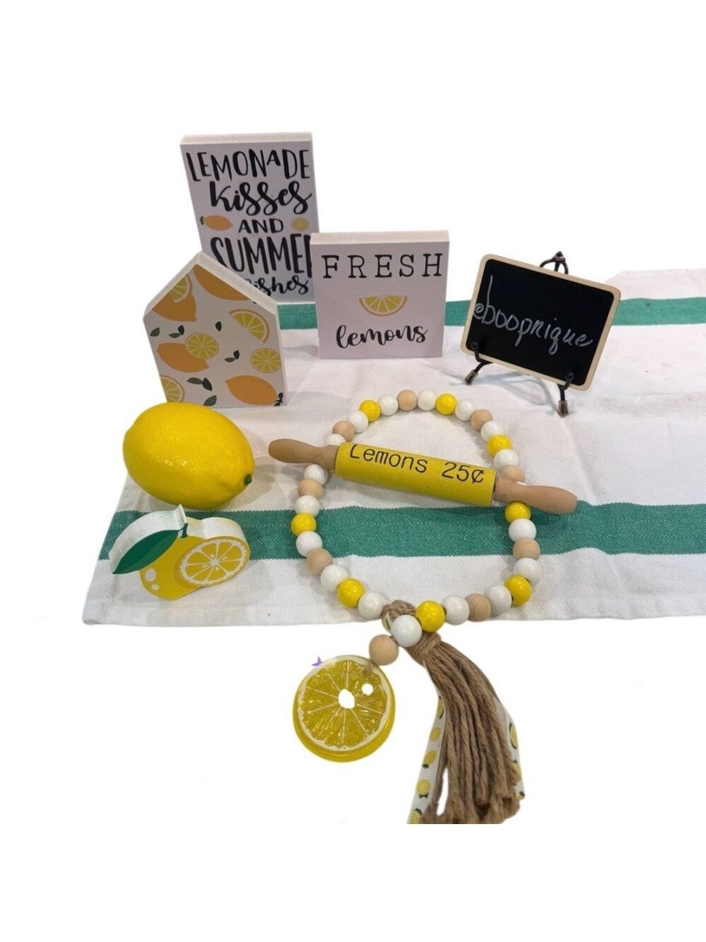 Lemon Kitchen Decor Set